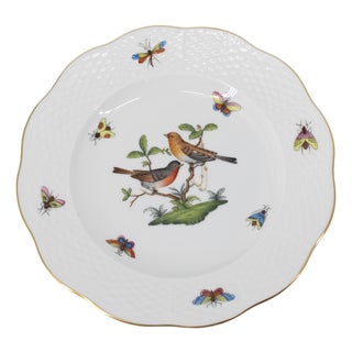 Herend Rothchild Bird Salad Dessert Plate 7.5" Never Used For Sale