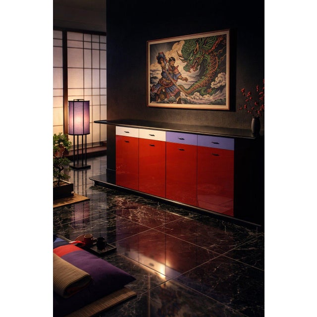 Kinu Sideboard by Motomi Kawakami for Arflex, 1980s For Sale - Image 3 of 18