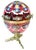 1880s Magnificent Moser Cranberry Glass Imperial Egg-Form Tantalus Service For Sale - Image 4 of 18