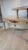 Almond Vintage Mid-Century Modern Two-Tier Blonde Formica Step End Table For Sale - Image 8 of 13