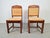 Set of Art Deco Dutch Haagse School Oak Rattan Chair, 1930s For Sale - Image 10 of 15