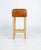 One Beautiful Bar Stool in the Style of Jean-Michel Frank, white oak base with cognac leather seat. The Leather is very...