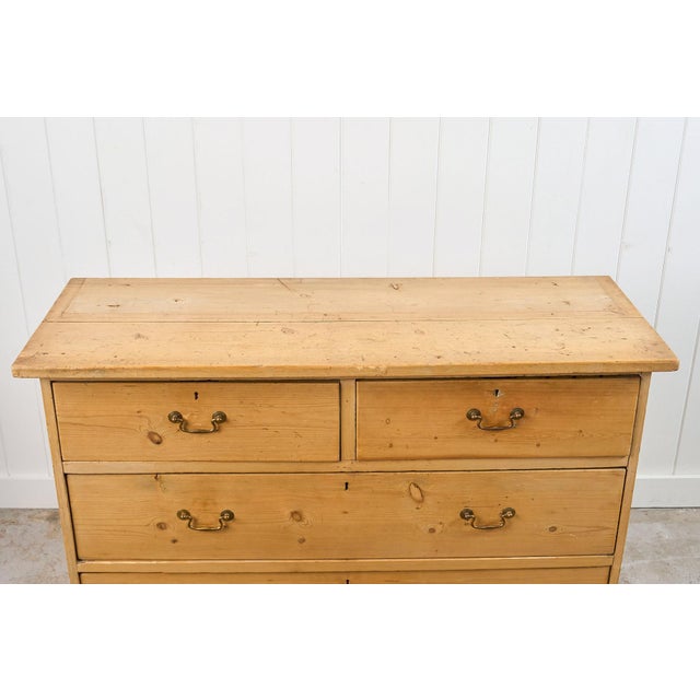19th Century Pine 2 Over 2 Dresser Base/Server For Sale - Image 11 of 13