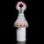 Ceramic Biscuit Porcelain Covered Bottle Vase with Painted Decoration by Jean Gille For Sale - Image 7 of 17