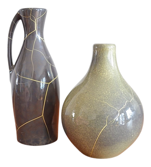 German Ceramic Vases from Richard Uhlemeyer, 1950s, Set of 2