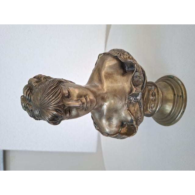 Bust of a Young Girl, 1950, Brass For Sale - Image 10 of 10