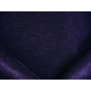 Romo / Kirkby K5055 Orion Nuit - Midnight Textured Velvet Drapery Upholstery Fabric - 2-3/4 Yards For Sale