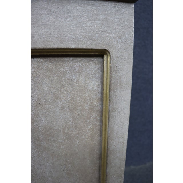 Hollywood Regency Painted Pedestal Stand For Sale - Image 4 of 10