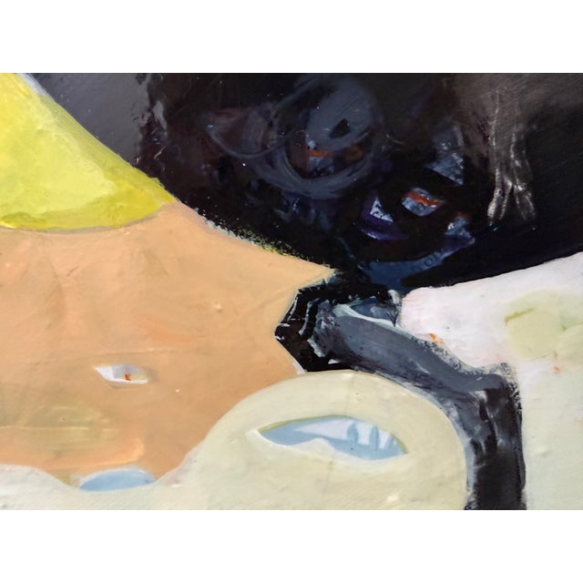 Black “Companero De Caballos” a Raven and Horse Painting by LWren Walraven For Sale - Image 8 of 11
