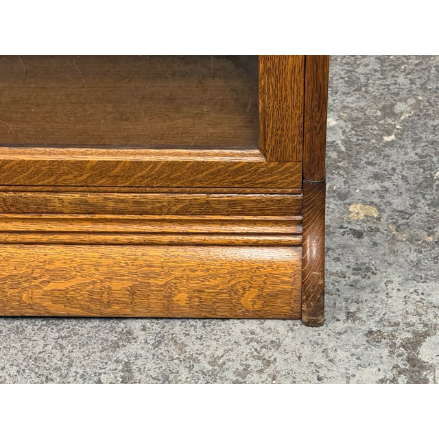 Oak Barrister Bookcase, Vintage For Sale - Image 13 of 13