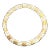 1950s Gold-Tone and White Enameled Ciner Choker/Collar For Sale