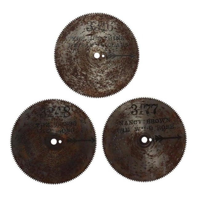 Antique Mini Stella Hand Crank Disk Player With 20 Disks C1890 For Sale - Image 10 of 10