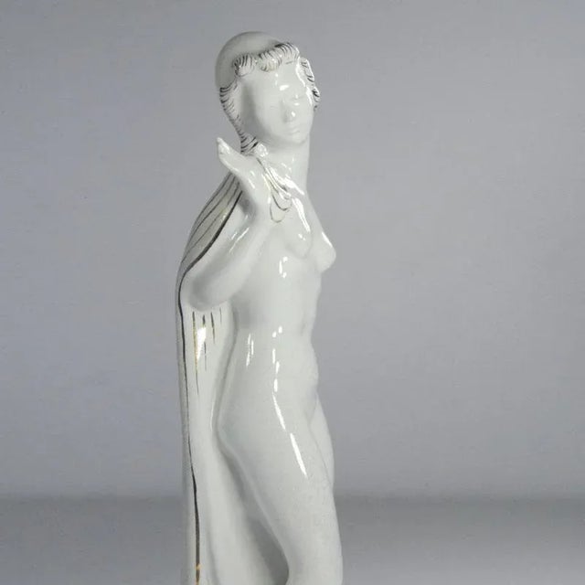 Gold Ceramic Figure from Comas, Italy, 1950s For Sale - Image 8 of 11