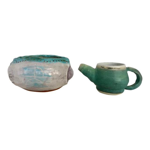 Vintage Creamer and Bowl For Sale