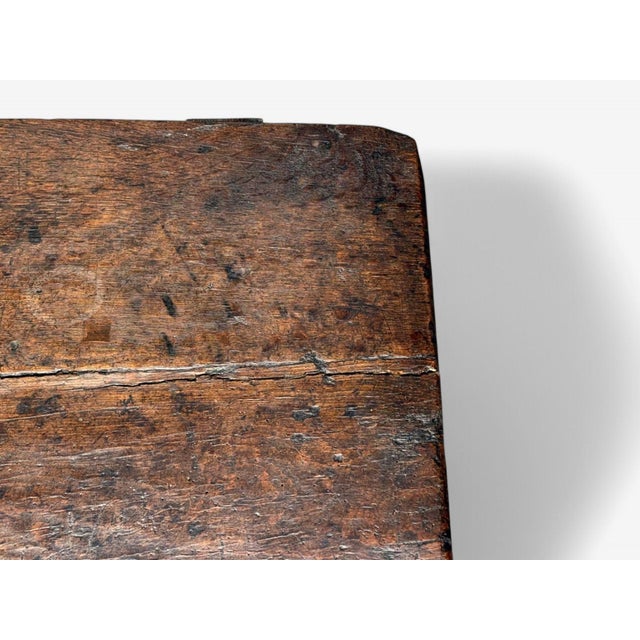 Brown Baroque, Continental, Oak, Rustic Side Table, 17th C. For Sale - Image 8 of 10