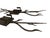 Contemporary Global Views Cast Metal "Twig" Branch Wall Sconces - A Pair For Sale - Image 3 of 8