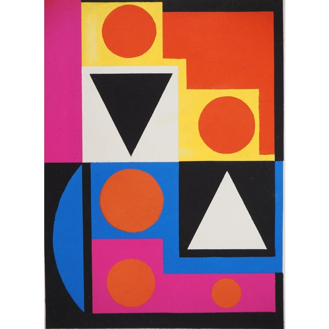 Auguste HERBIN (1882-1960) No, 1952 Lithograph and stencil (Atelier Renson Fils) Unsigned On vellum 23.5 x 20 cm...