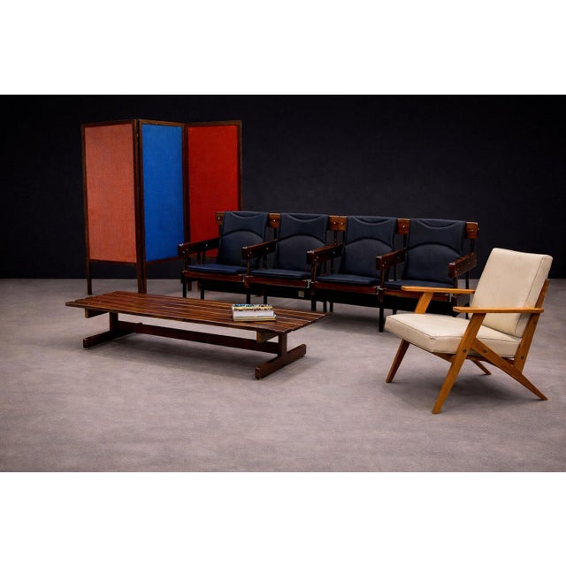 José Zanine Caldas, Brazil, c. 1950s. This armchair distills Zanine Caldas’s spare, materially rigorous approach into a...