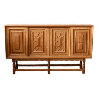 1960s Danish Oak Sideboard in the Manner of Kjærnulf For Sale
