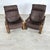 Mid-Century Modern Leather Armchairs Attr. To Arnt Lande for Westnofa - A Pair For Sale - Image 3 of 18
