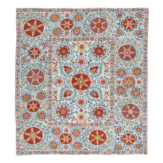 4.4x4.8 Ft Embroidered Silk Wall Hanging. Traditional Table Cover. New Bedspread For Sale