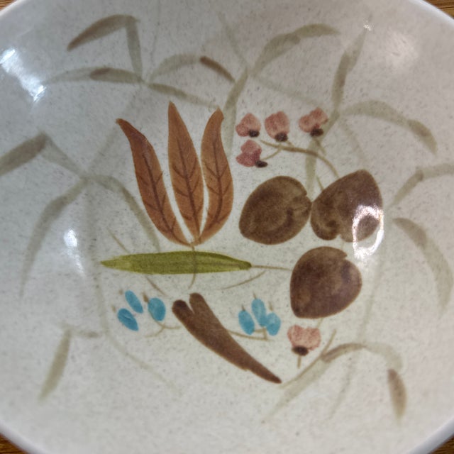 Vintage Mid-Century Red Wing Pottery "Random Harvest" Bowls - Set of 2 For Sale - Image 6 of 6