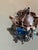 1970s 1970s Hollywood Regency Brooch With Tanzanite Rhinestones For Sale - Image 5 of 8