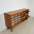 Vintage German Pine Sideboard with 24 Drawers and Glass Sliding Doors, 1960s For Sale - Image 9 of 14