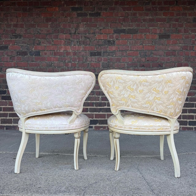 Mid 20th Century Pair of Louis XV Style French Accent Chairs For Sale - Image 5 of 12