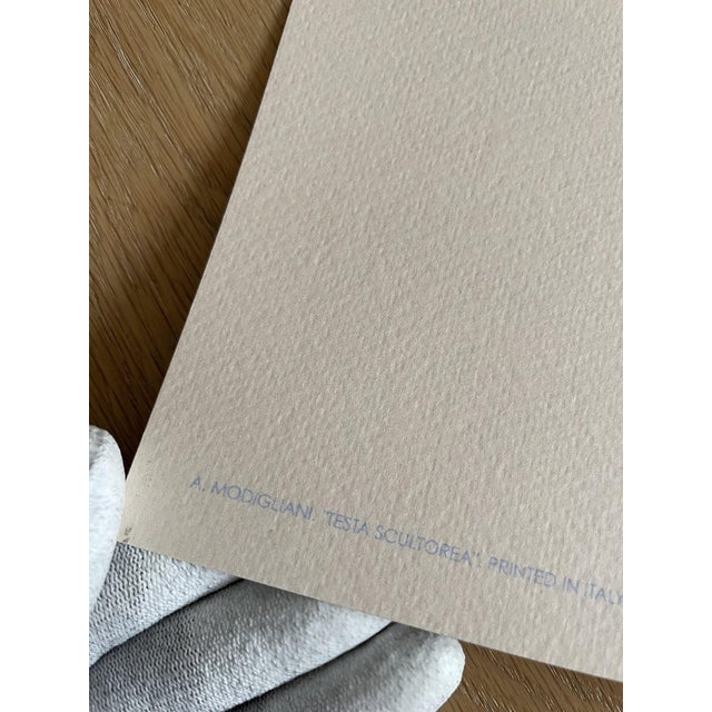 Amedeo Modigliani, Sculptural Head, 2000s, Paper For Sale - Image 4 of 6