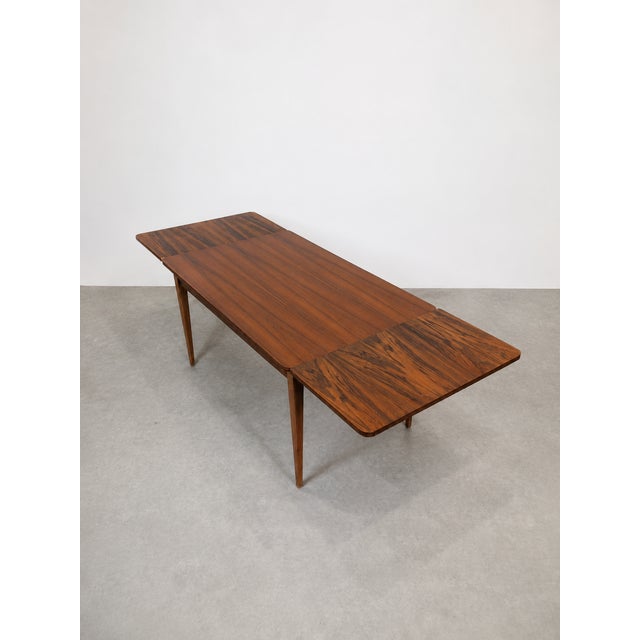 Scandinavian Extendable Teak Dining Table, 1960s For Sale - Image 4 of 9