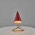 1950s 1950s Giuseppe Ostuni Red Conical Table Lamp for Oluce For Sale - Image 5 of 18