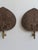 Beige Wall Lamps in Brass and Natural Fiber, Italy, 1970s, Set of 2 For Sale - Image 8 of 12