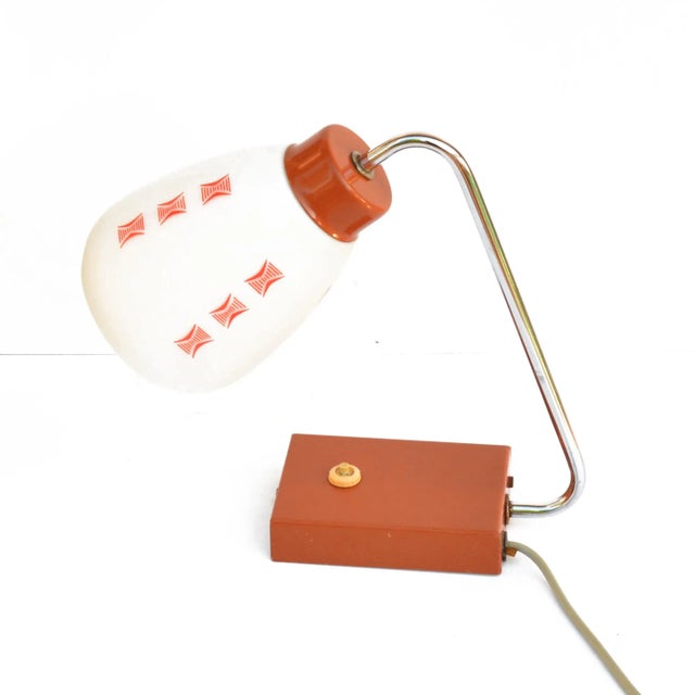 Metal 1960s Modern Table Lamp, Designed by J. Hurka, Lidokov, Czechoslovakia For Sale - Image 7 of 13