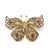 Gemstone Late 20th Century Bochic "Orient" Vintage Ruby & Multi Color Sapphire Brooch Set 18K Gold & Silver For Sale - Image 7 of 18