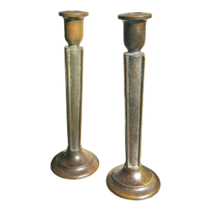 Tiffany Studios Candle Holders - a Pair