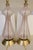 1960 Large White & Pink Barovier Toso Murano Italy Latticino Blown Art Glass Brass Table Lamps - a Pair For Sale - Image 13 of 13