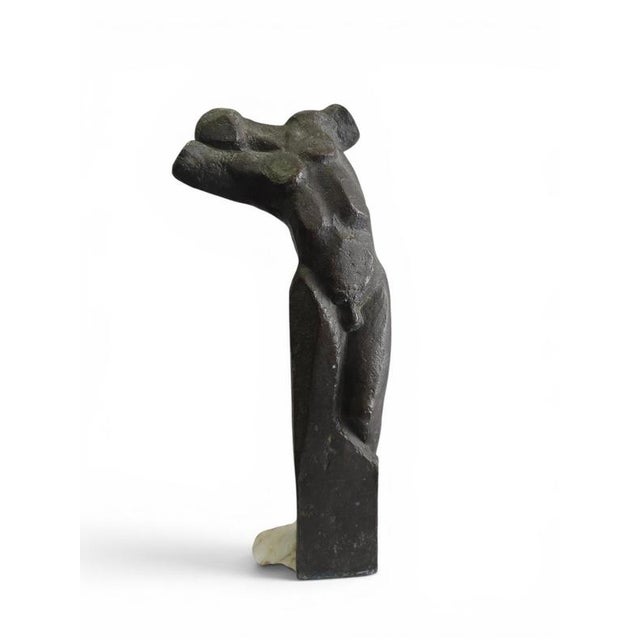Metal Unknown, Abstract Bronze Torso Sculpture, 1950, Bronze For Sale - Image 7 of 11
