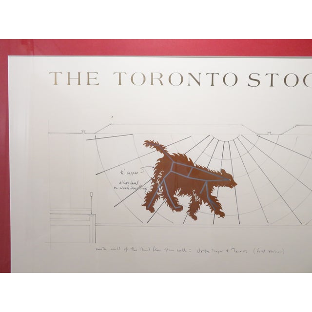 ery nice "Toronto Stock Exchange" print by General Idea. This piece is framed and matted and will take a footprint of...