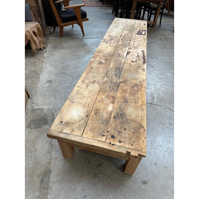 Large Beech Coffee Table, 1950s For Sale - Image 10 of 14