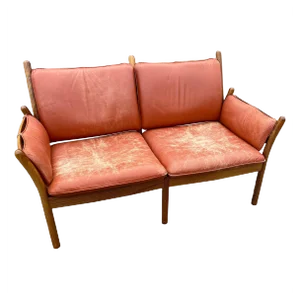 Mid-Century Danish Rosewood & Leather Sofa by Illum Wikkelsø for CFC Silkeborg