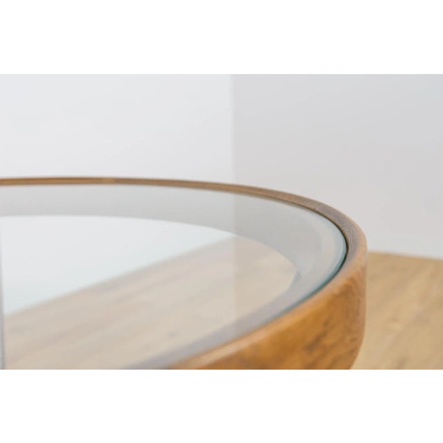 Oak & Glass Coffee Table by Karel Kozelka & Antonin Kropacek for Interior Prague, 1940s For Sale - Image 6 of 13