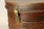 Metal 19th C. Victorian Tin Tole X-Large Hat Box W Lock 23" X 16.5" For Sale - Image 7 of 17