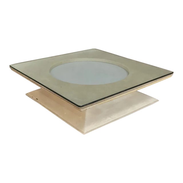 Mid-Century Modern Illuminated Coffee Table From m.i.m. Roma Circa 1970s For Sale