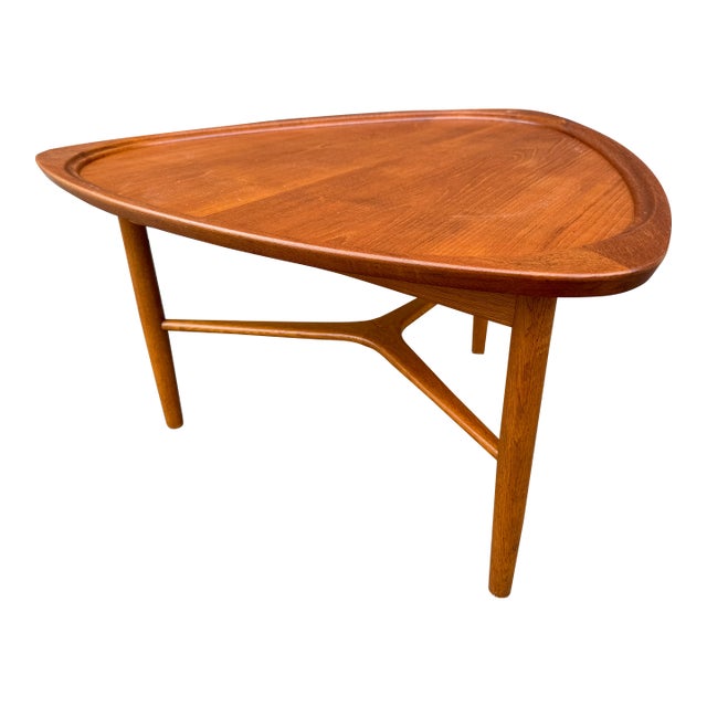 Vintage Danish Modern Teak Guitar Pick Table by Kurt Ostervig for Jason Ringsted For Sale