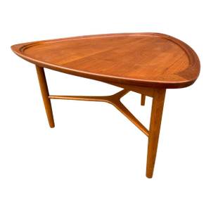 Vintage Danish Modern Teak Guitar Pick Table by Kurt Ostervig for Jason Ringsted