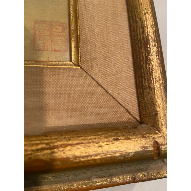 Antique Chinese Export Silk Bird Painting – Framed For Sale - Image 12 of 12