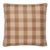 Schumacher Galt Wool Check 22" Pillow in Coffee For Sale