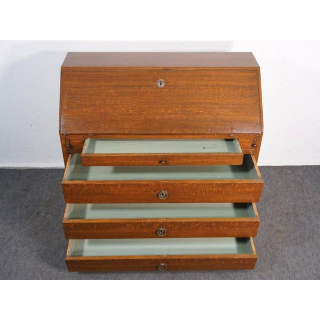 Wood Children's Slanted Flap Secretaire Desk For Sale - Image 7 of 16