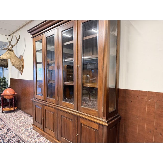 English Mahogany Display Bookcase For Sale - Image 10 of 18